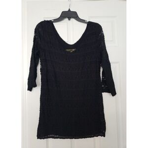 Kische Womans Extra Long Lace Blouse Size Large